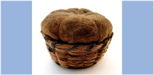 Chatalaine Sweet Rye Grass Pin Cushion Basket