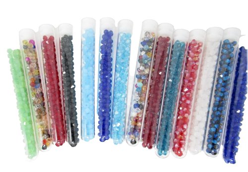 Colorful Glass Bicone Bead Assortment