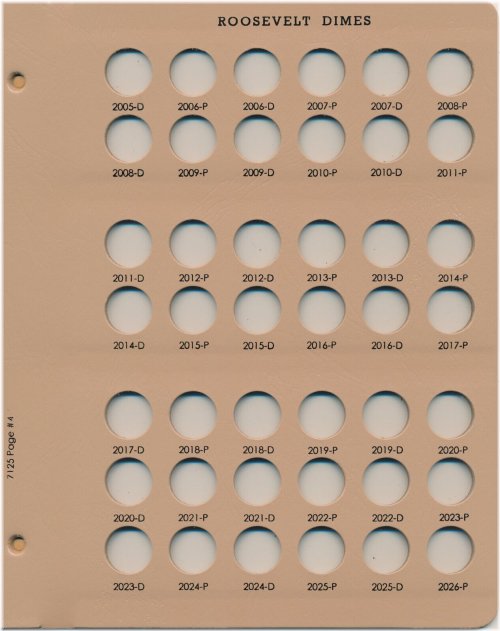 Roosevelt Dime Album - 2005D-2026P PD (Page 4) by Dansco