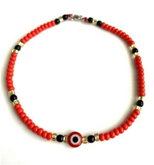 Crimson Eye of Protection Anklet