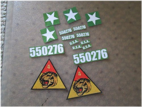 Retro Toy Tank Sticker Set