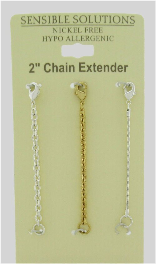 NICKEL-FREE CHAIN EXTENDER SET: ADD 2 INCHES TO YOUR FAVOR