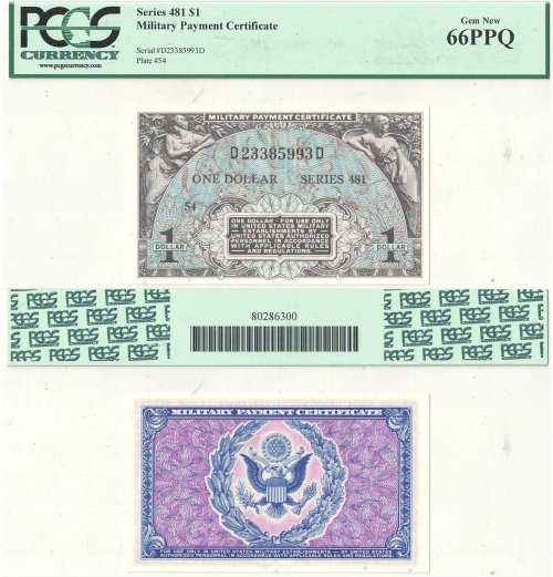 Heritage Series Military Currency