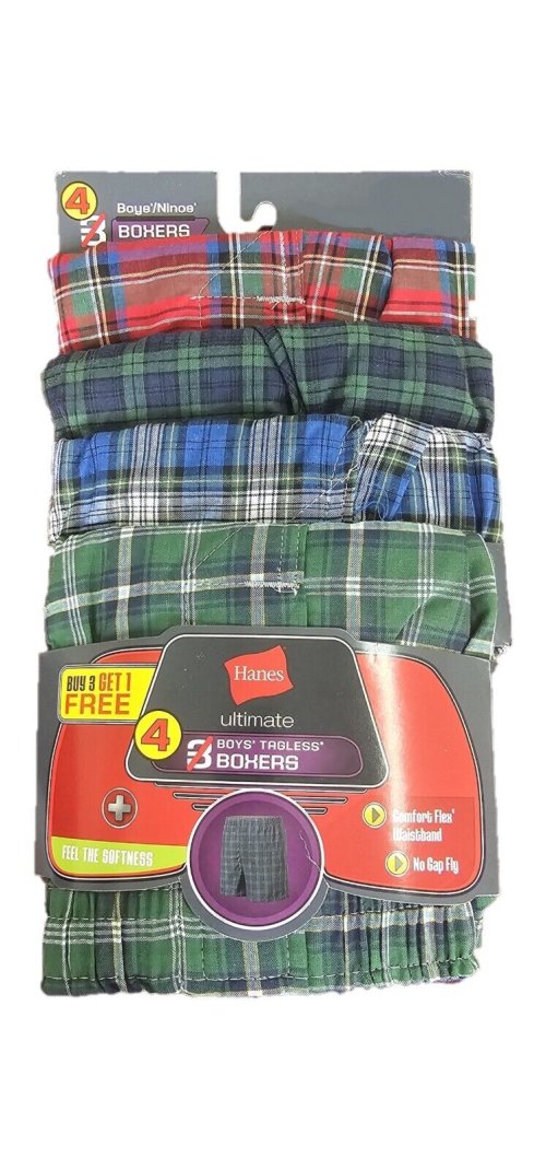 CozyPlaid Boxer Shorts Pack