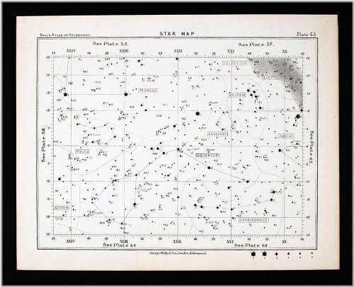 Zodiac Star Chart 1892