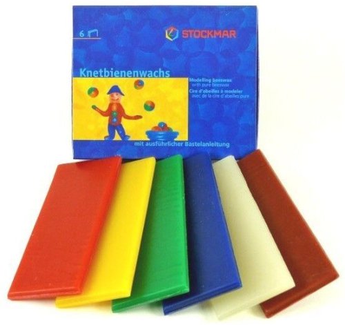 Pure Beeswax Modeling Sheets - 6 Color Teaching Set