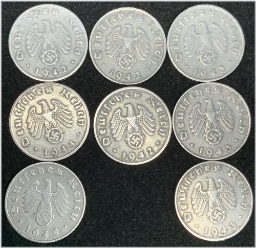 Nazi Era Reichspfennig Coin Collection