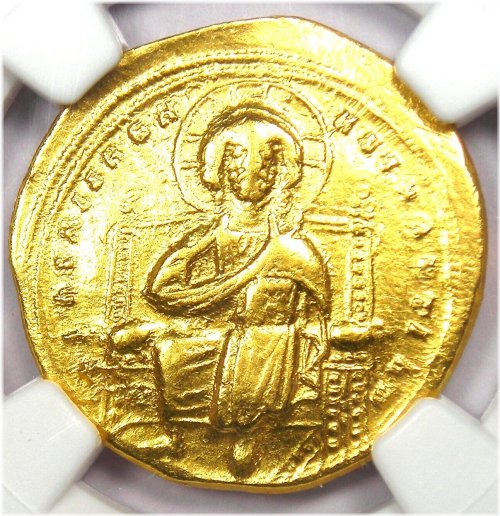 Christogram Gold Coin from 1028 AD - Certified NGC Choice VF