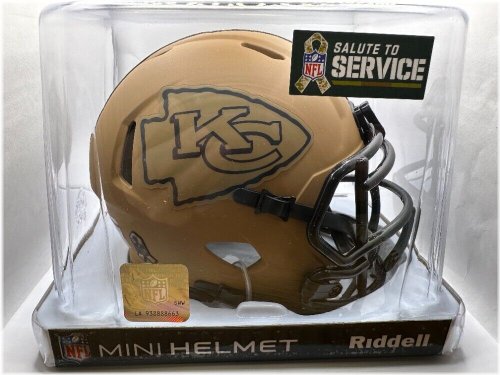 Chiefs 2023 Salute To Service Autographed Mini Helmet