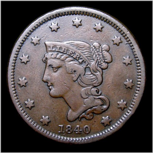 N-4 Newcomb 4 R-3 Braided Hair Large Cent Penny