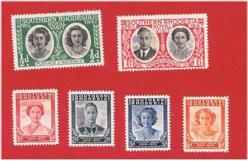 Rhodesian Stamp Sets Collection