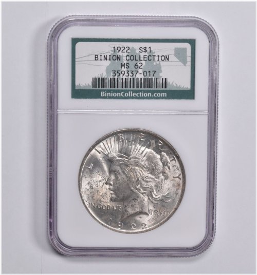 Binion Silver Hoard Peace Dollar