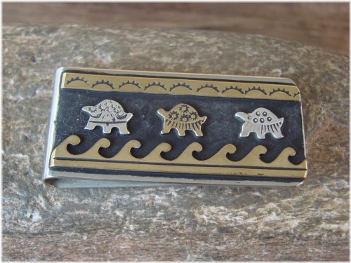 Southwestern Turtle Money Clip - Singer