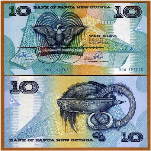 Papua New Guinea 10 Kina Banknote, 1988 - UNC
