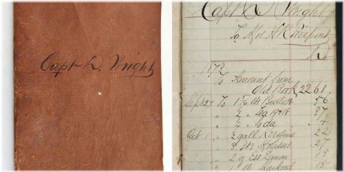 Rochester Ledger: Capt. D. Wright's Grocery Account