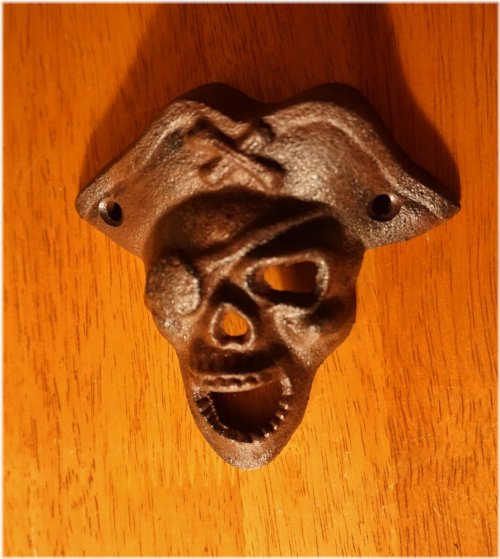 Skull & Cross Bones Cast Iron Bottle Opener