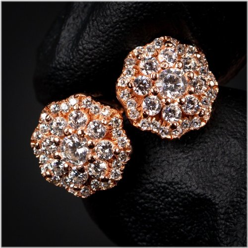 Floral Cluster Stud Earrings