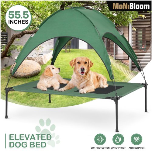 Green Canopy Cooling Pet Bed