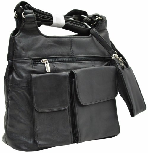 Midnight Ebony Leather Carryall
