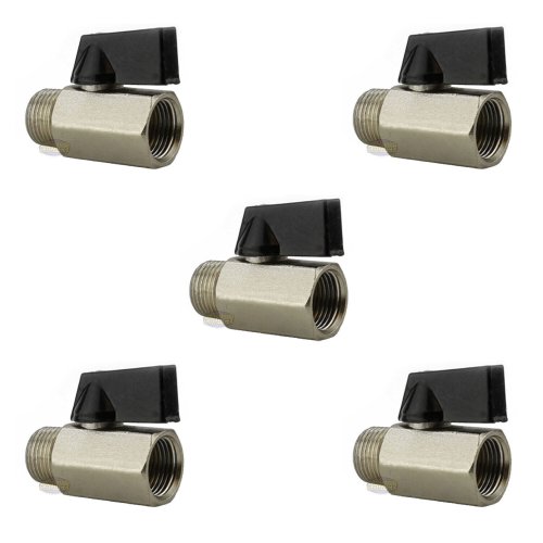 Brass Mini Shut Off Valves (5-Pack)