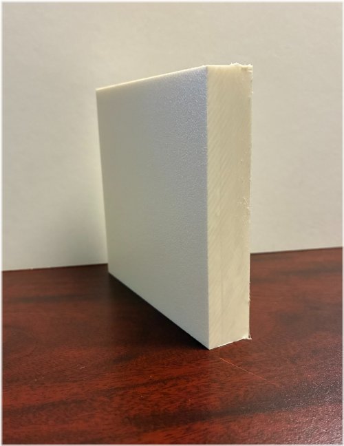 Seafarer's Choice: High-Density Polyethylene Board in White, 3/4" Thickness (Customizable Sizes)