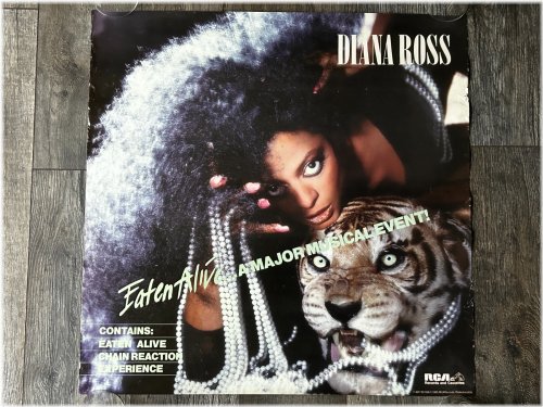 Diana Ross Eaten Alive Vintage Promo Poster 1985