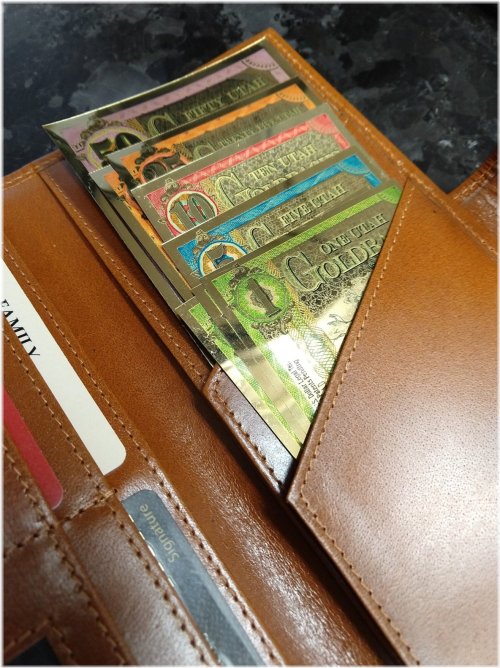 Goldback Leather Note Wallet