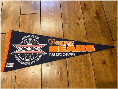 Bears 1985 NFC Champs Super Bowl XX Pennant