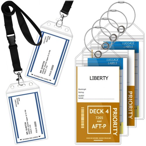 VoyagePro Personalized Travel Tag with Secure Seal and Steel Loop