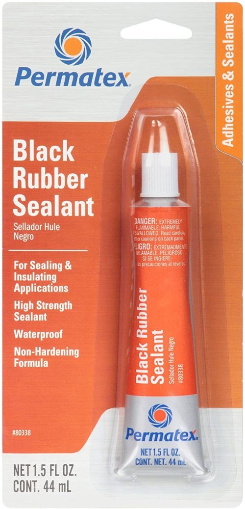 Black Rubber Sealant 1.5 oz. Tube