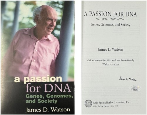 DNA Founder Autographed Book by James D. Watson