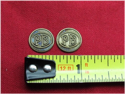 Beretta Grip Medallion Set - "PB" (Pair)