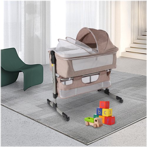 SleepySide Portable Crib with Storage