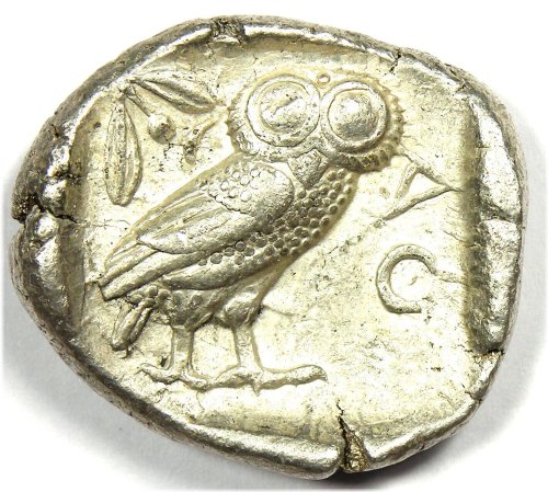 Athena Owl Silver Tetradrachm (454-404 BC)