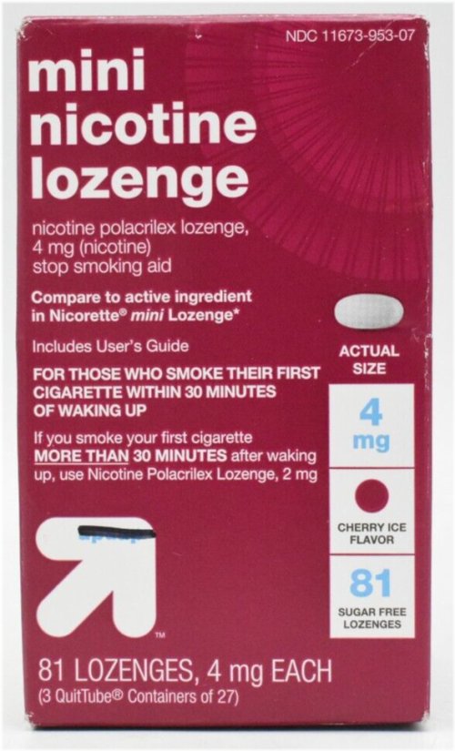 Cherry Ice Nicotine Relief Mini Lozenges