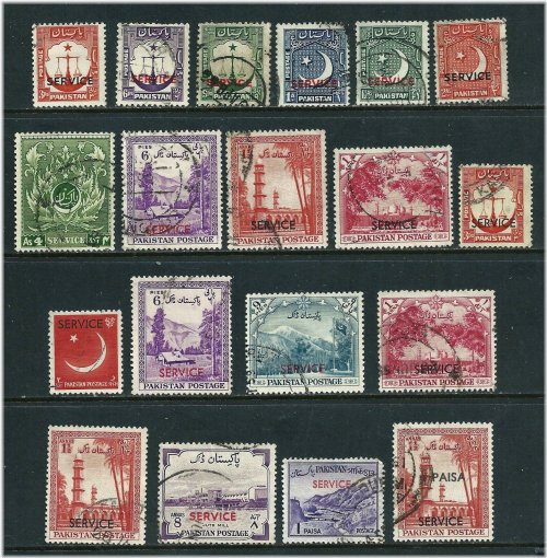 Historic Pakistan Postage Stamps Collection