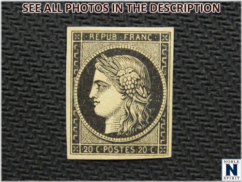 Black Ceres Stamp Re-issue from 1862, MLH