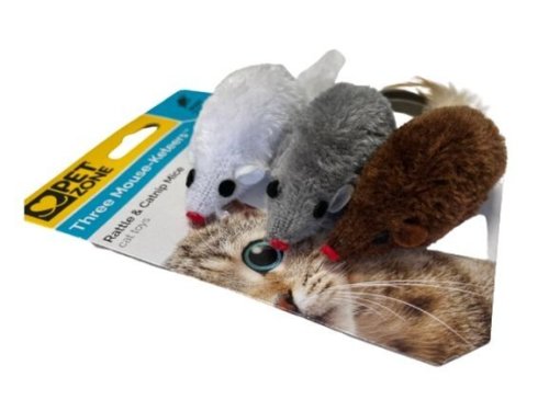 Feline Fun Mouse Trio