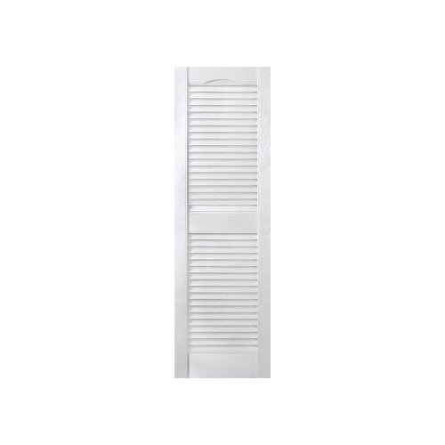 White Vinyl Louvered Shutters