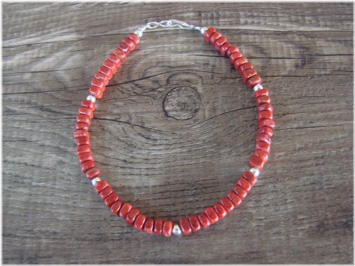 Coral Stone Bracelet by Doreen Jake
