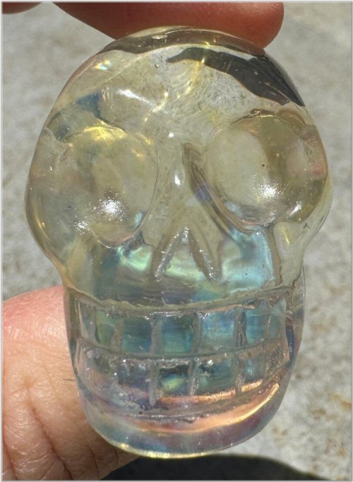 Golden "Andara" Obsidian Balance Skull