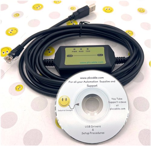 Universal PLC Programming Cable - 10ft Length