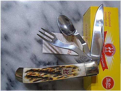 Rustic Bone Camp Hunter Folding Knife