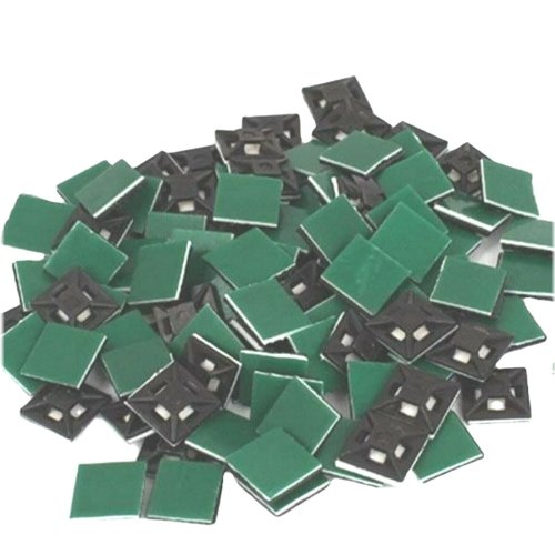 Black Self-Adhesive Cable Mounts (Pack of 100)