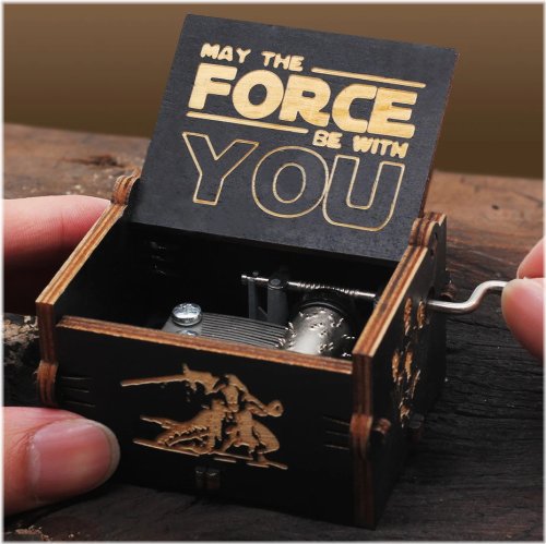 Galactic Melodies Wooden Music Box