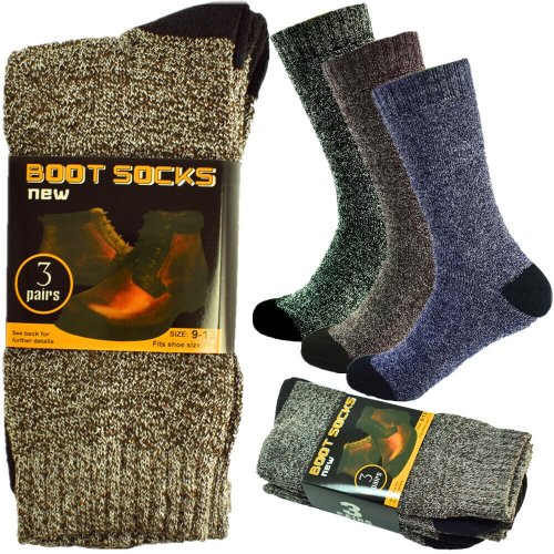 CozyStep Heavy-Duty Thermal Cotton Socks