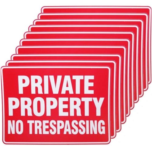 Weatherproof Private Property Signs