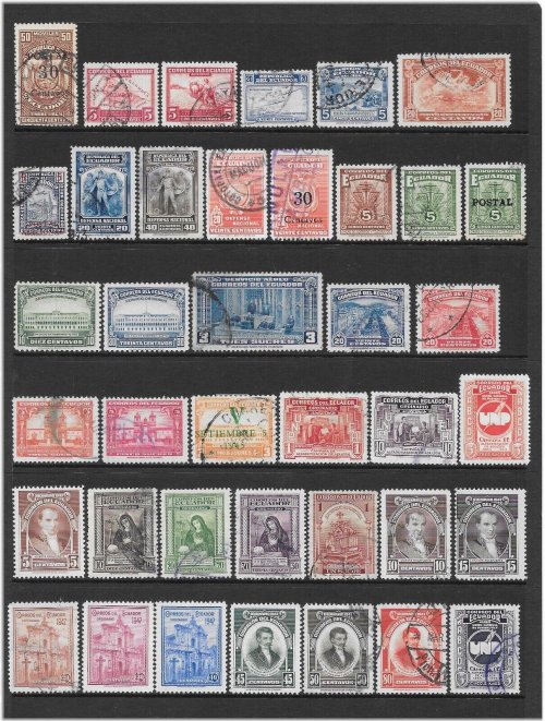 Ecuadorian Stamp Collection 1937-1950
