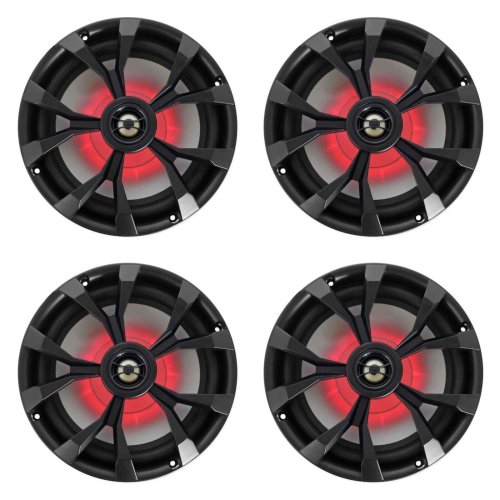 Black Diamond Marine Speakers with LED Lights