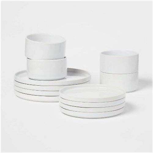 Stella White Dinnerware Set by Threshold